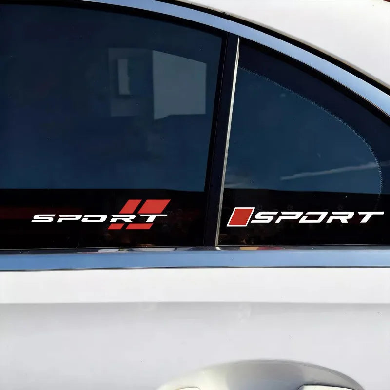 Sport Racing Car Wiper Stickers – PVC Vinyl Decals 2-Pack