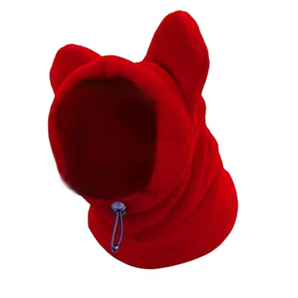 Fleece Bat Hat for Dogs – Adjustable Warm Winter Pet Cap
