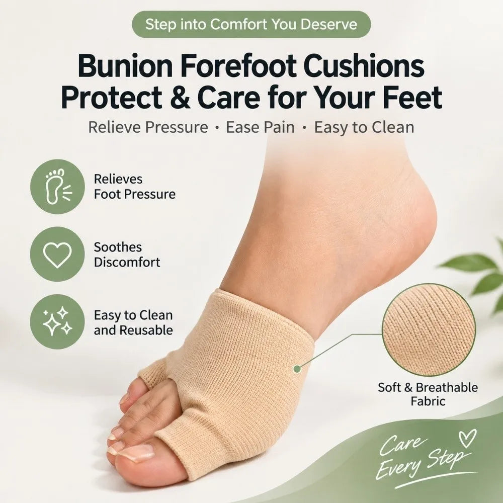U-Shaped Bunion Protector Sleeve – SEBS Forefoot Cushion Pad