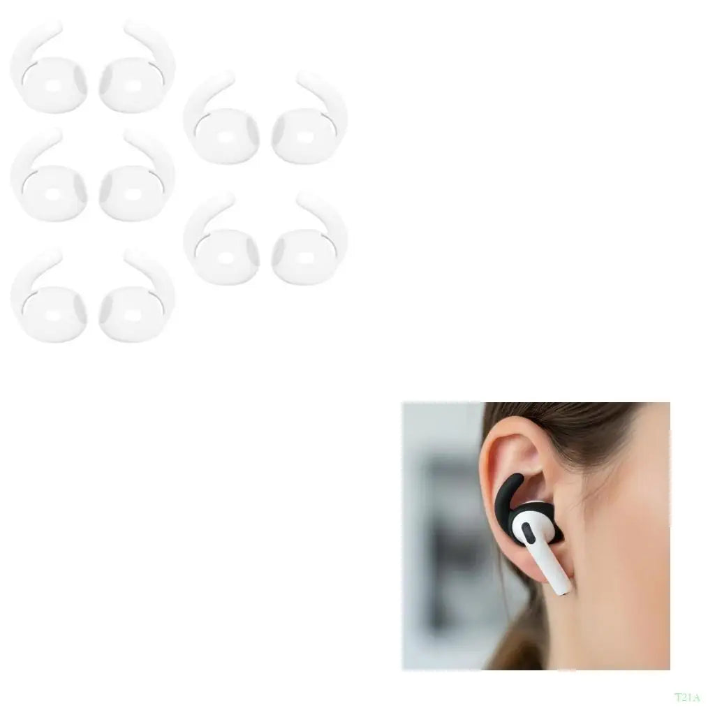 Silicone Ear Tips & Hooks for Wireless Earbuds | 1 or 5 Pair
