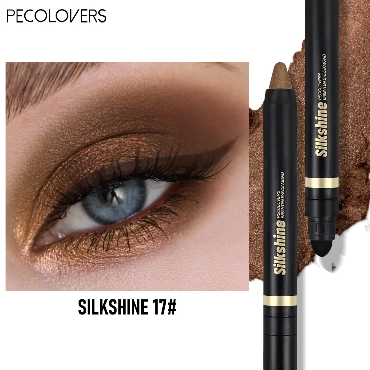 Pearly Multicolored Eyeshadow Stick – Sparkle & Long-Lasting