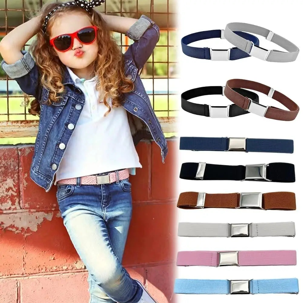 Kids Adjustable Elastic Canvas Belt – Boys & Girls 2.5cm