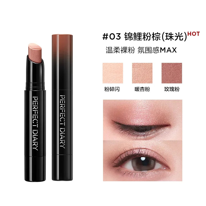 PerfectDiary 3-in-1 Tri-Color Shimmer Eyeshadow Stick Pen