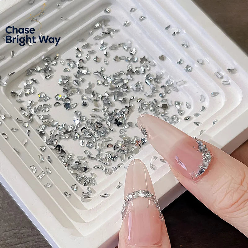 1440Pcs Resin Rhinestone Nail Charms – Flat Back Gem Set