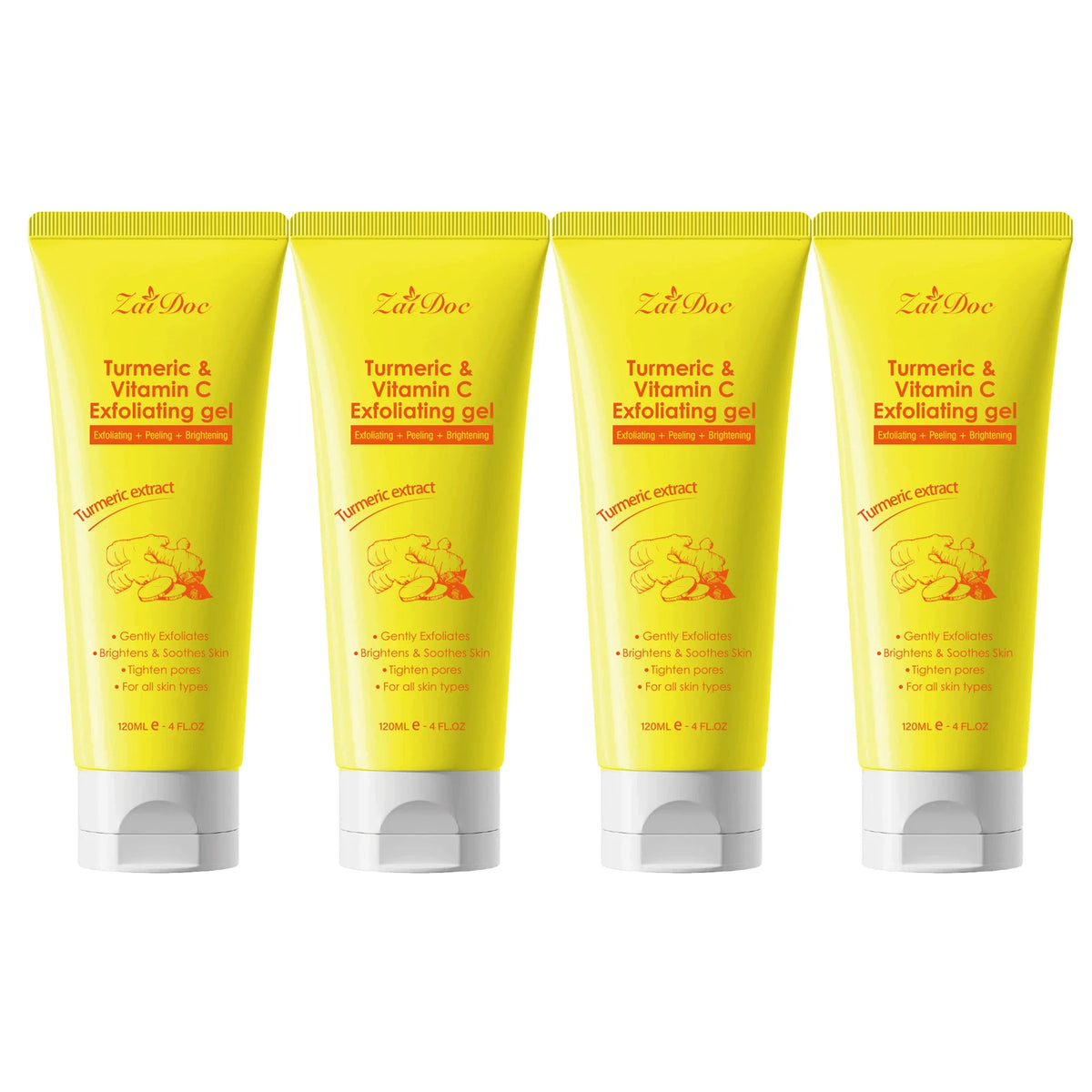 Turmeric Vitamin C Exfoliating Face Gel 120ml | Pore Cleanse