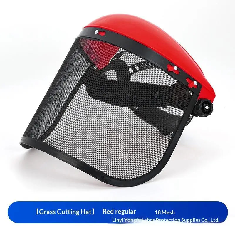 Garden Trimmer Safety Helmet with Full Face Mesh Shield