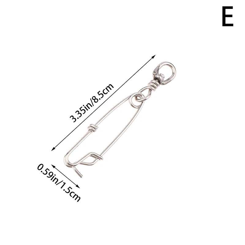Stainless Steel Tuna Fishing Clip Snap & Swivel Ring Connector