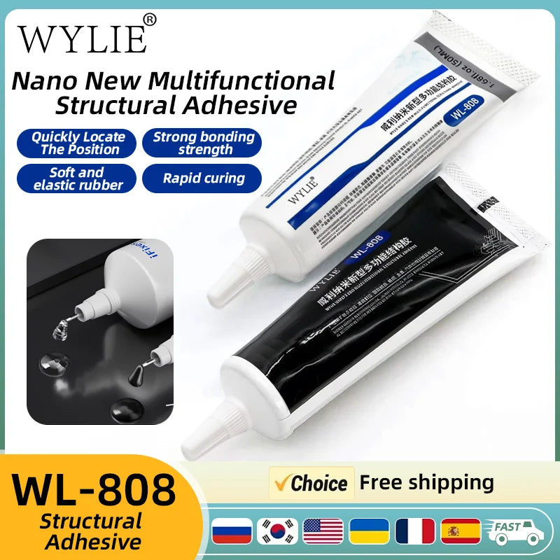 WYLIE WL-808 Nano Repair Adhesive 50ml – LCD & Phone Screen