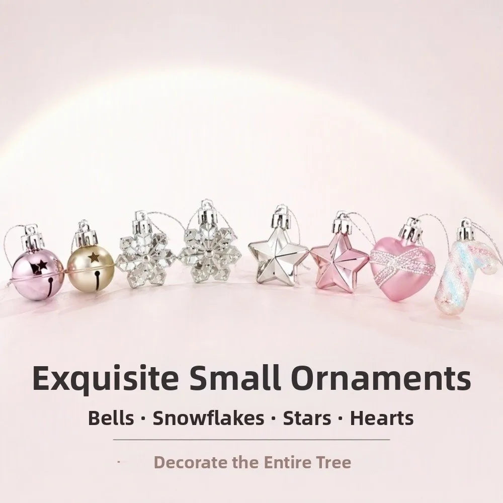Macaron Christmas Ornament Set – Shatterproof Pastel Baubles