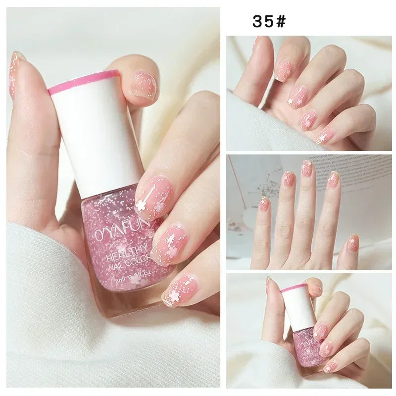 40 Autumn Brown Shades Water-Based Peel Off Gel Nail Polish