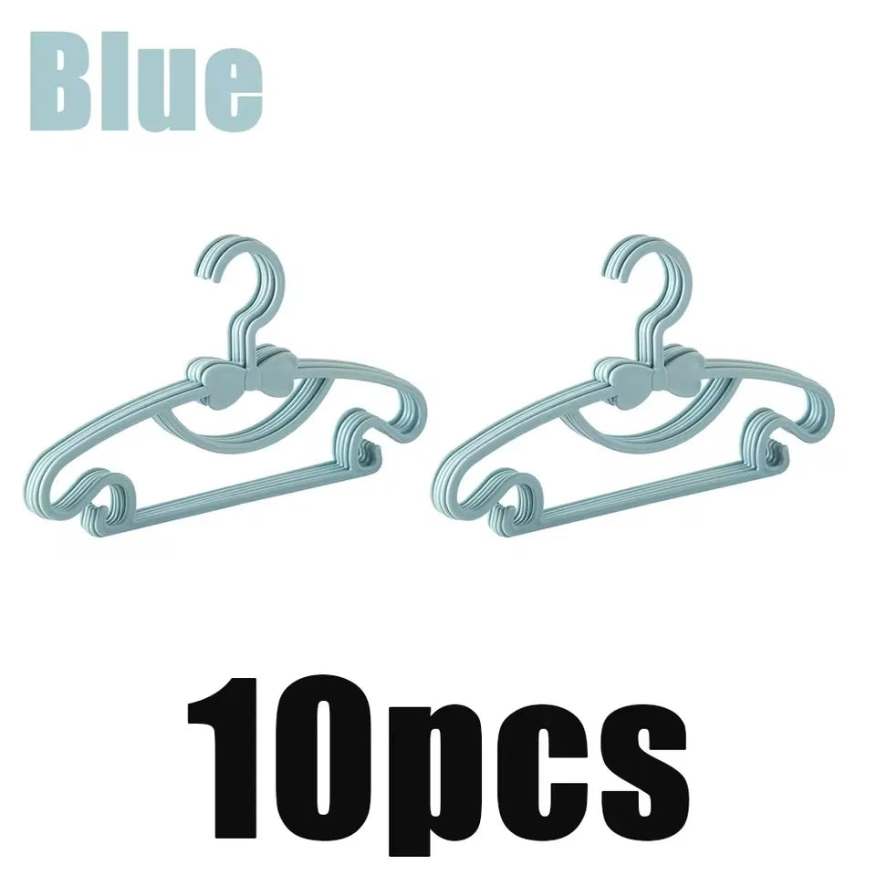 Baby & Kids Plastic Clothes Hangers – Set of 5/10/20 Pcs