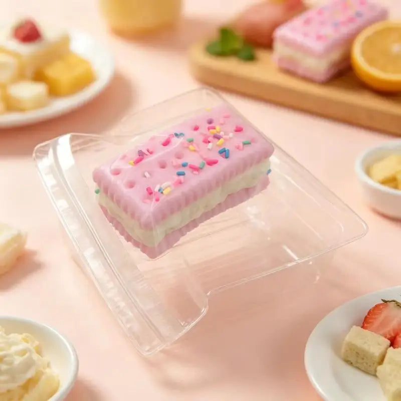 Ice Cream Sandwich Squishy Fidget Toy – Soft Squeeze Sensory