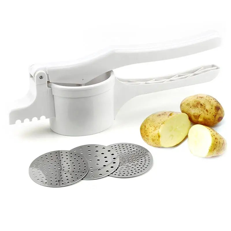 Stainless Steel Potato Ricer – Manual Vegetable & Fruit Masher