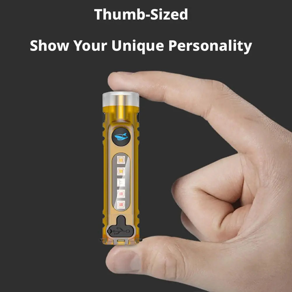 11-in-1 Mini Keychain Flashlight | Rechargeable EDC Torch