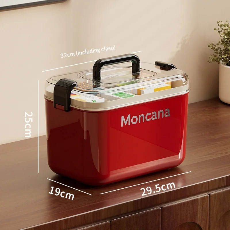 Large Portable Medicine Organizer Box – First Aid Storage Case