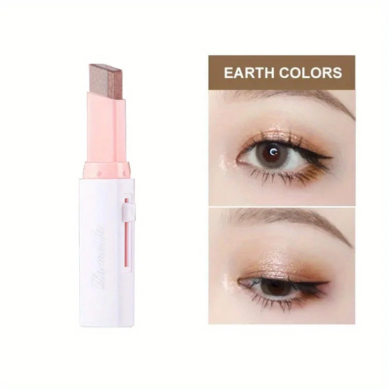 Two-Color Gradient Eye Shadow Stick – Long-Wear & Blendable