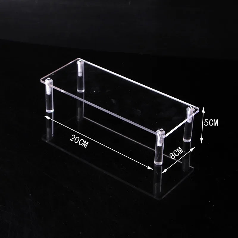 Black Acrylic Display Stand Riser 1–5 Tier Organizer Rack