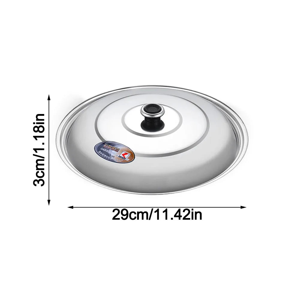 Universal 316 Stainless Steel Wok Pot Lid 30–42cm