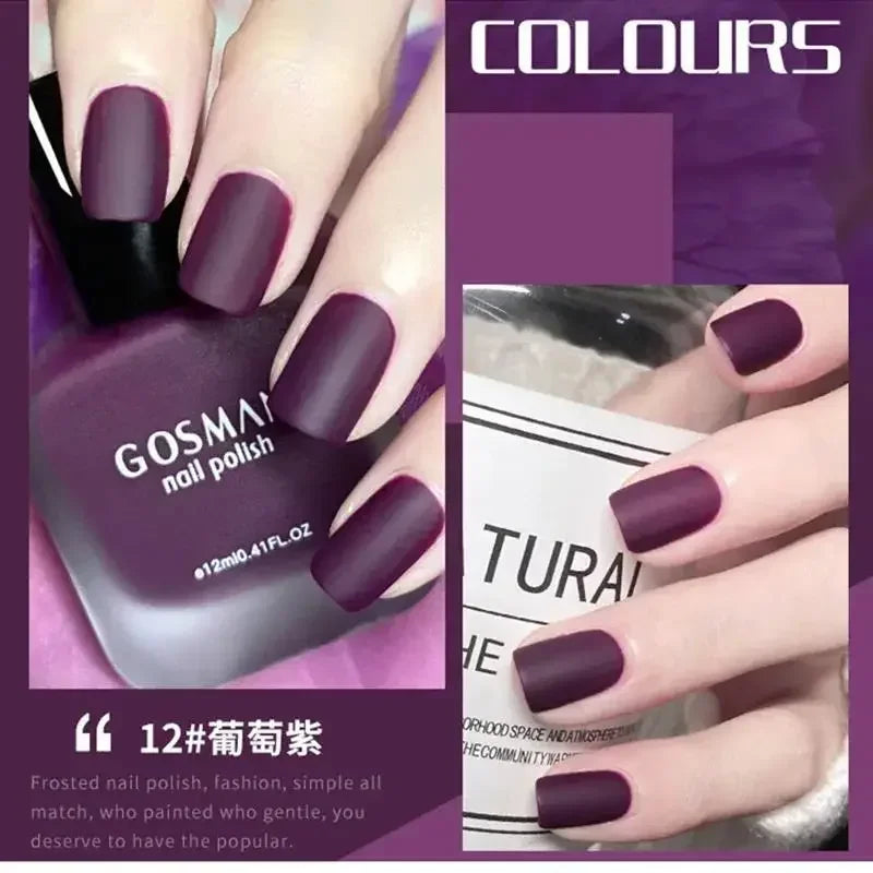 Handaiyan 12ml Frosted Matte Nail Gel Polish – Quick Dry