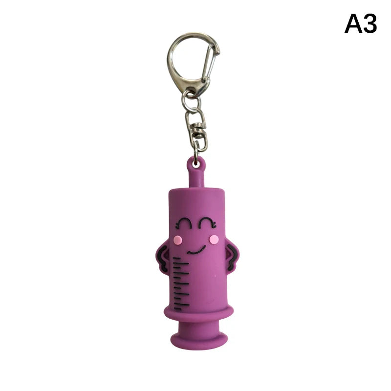 Syringe Ampoule Bottle Opener Keychain – Rubber Vial Cutter