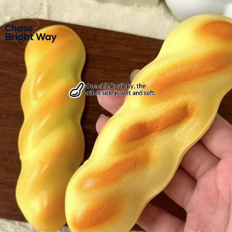 Squeeze Bread Fidget Toy – Soft PU Sensory Squish Toy