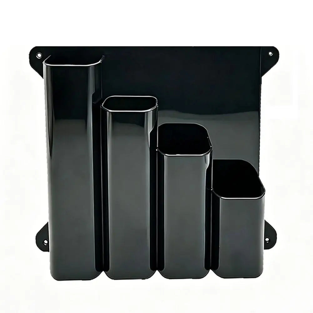 Wall-Mounted Zip Tie Storage Rack – 4-Pocket Cable Organizer