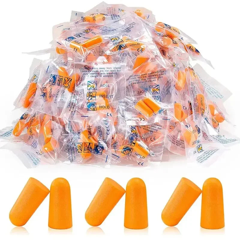 Soft Foam Noise Reducing Earplugs – 10 to 50 Pairs