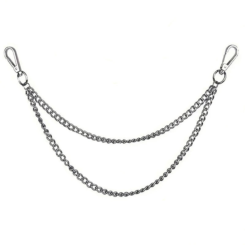 Punk Hip-Hop Metal Waist Chain Belt – 2/3 Layer Unisex