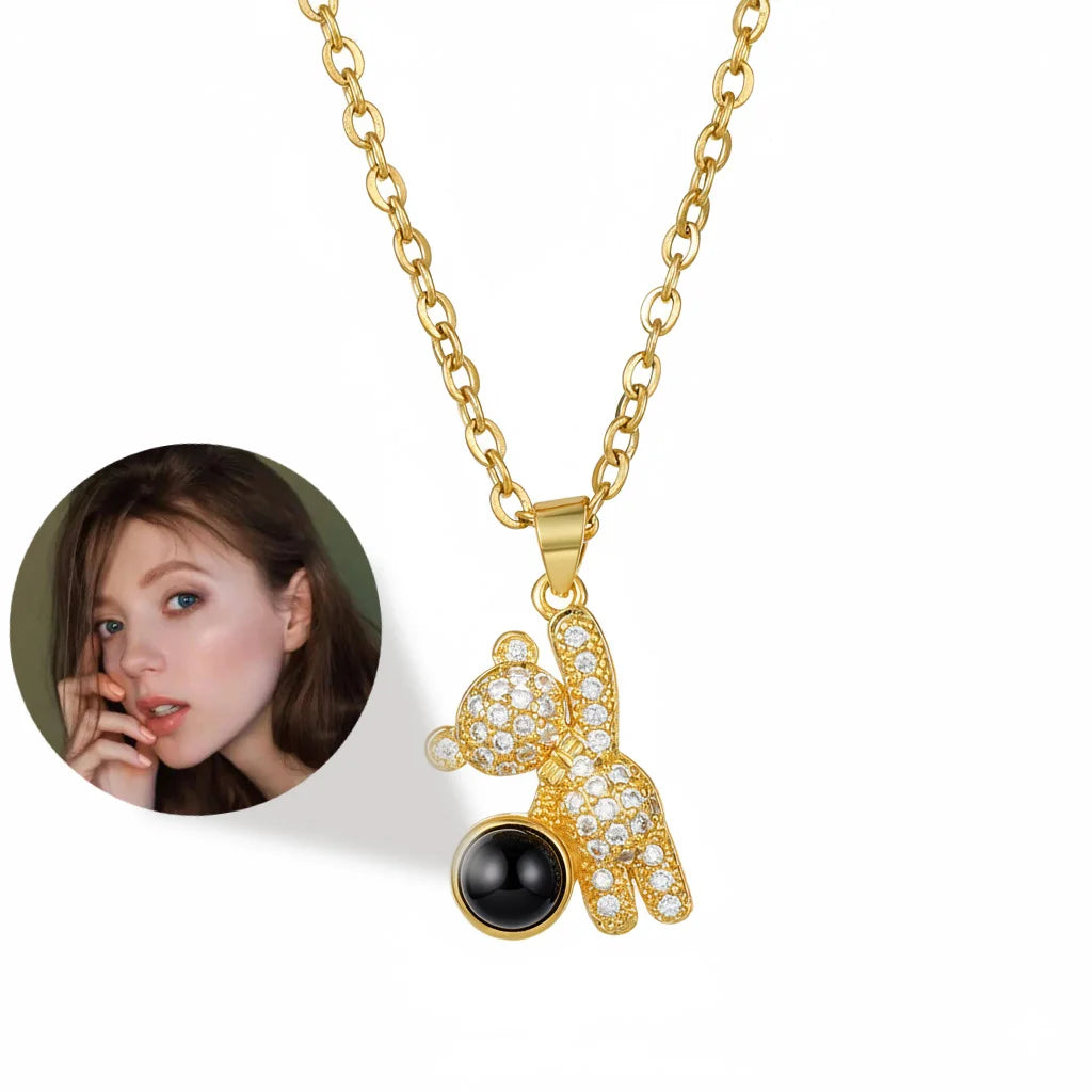 Personalized Photo Projection Heart Necklace | Custom Keepsake