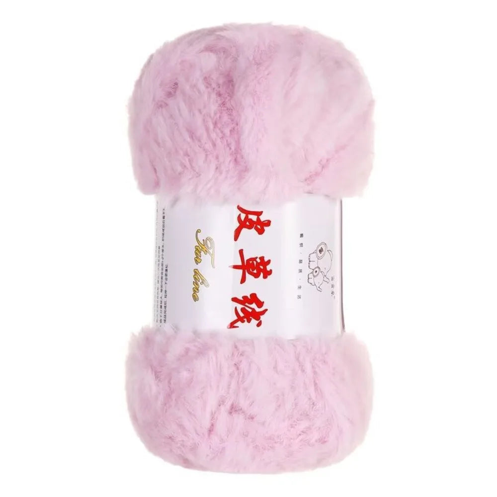 100g Faux Fur Yarn – Fluffy Chunky Anti-Pilling Knitting Yarn