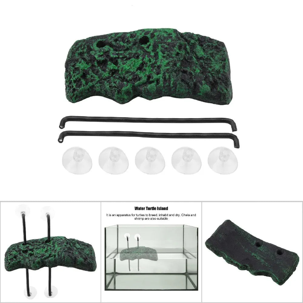 Floating Turtle Basking Island – Resin Aquarium Platform