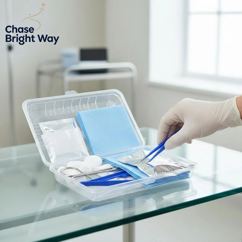 Sterile Disposable Wound Care Dressing Kit – 10-Piece Set