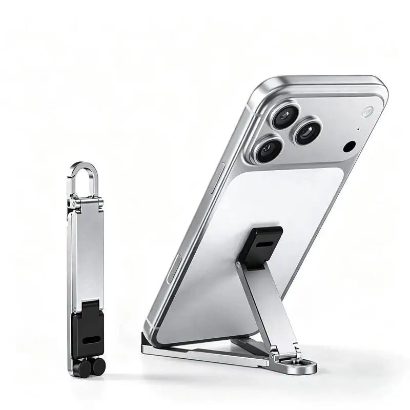 Mini Foldable Keychain Phone Stand – Multi-Angle Holder