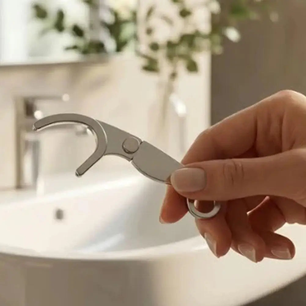Reusable Stainless Steel Floss Pick Set – 50m Dental Floss