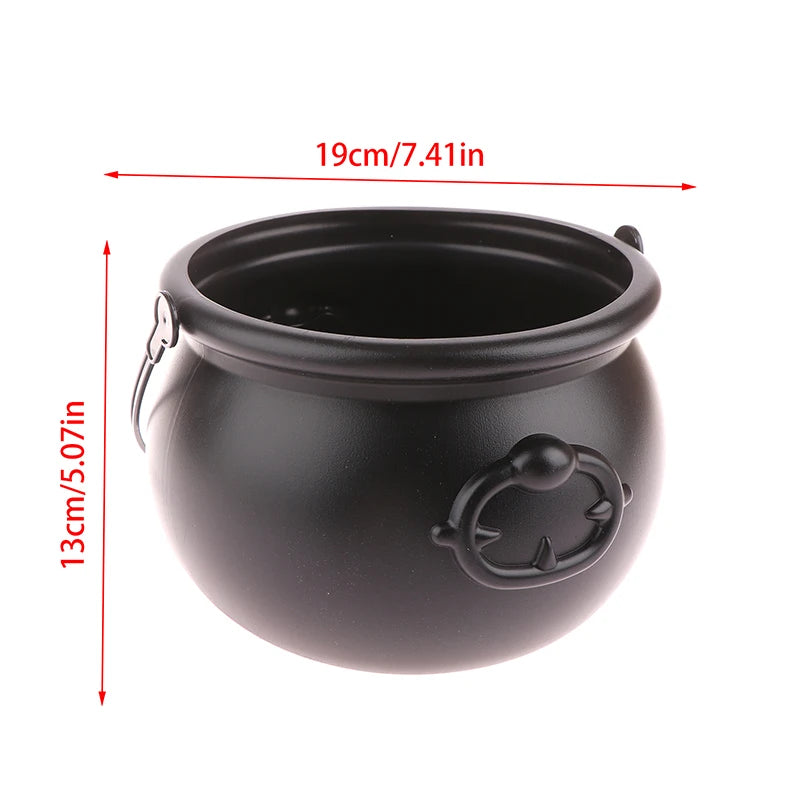 Large Wizard Cauldron Candy Holder – Halloween Table Décor