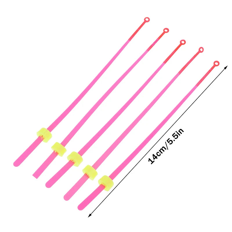 5-Pack Ice Fishing Rod Top Tips – 12/14cm Bobber Indicators