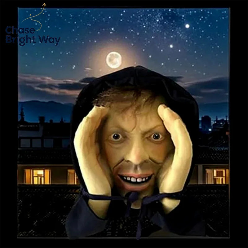 Scary Peeper Halloween Window Sticker – Spooky Prank Decor