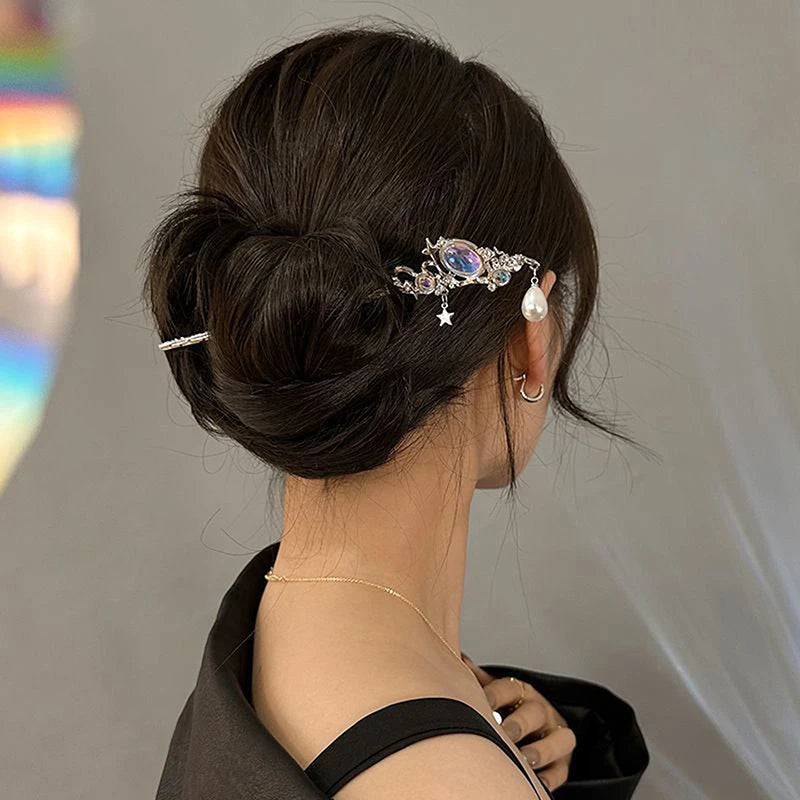 Vintage Chinese Handmade Hair Stick – Elegant Alloy Hairpin
