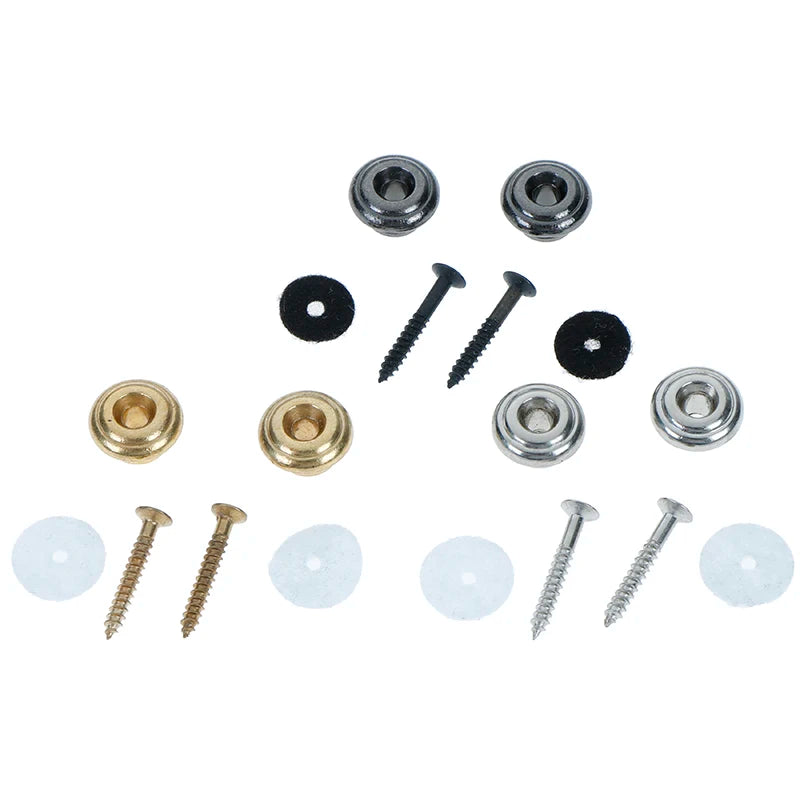 Mushroom Head Guitar Strap Lock Buttons with Screws – 1 Pair