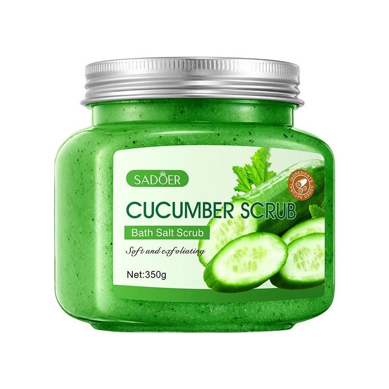 SADOER Cucumber Exfoliating Body Scrub Shower Gel – 350g