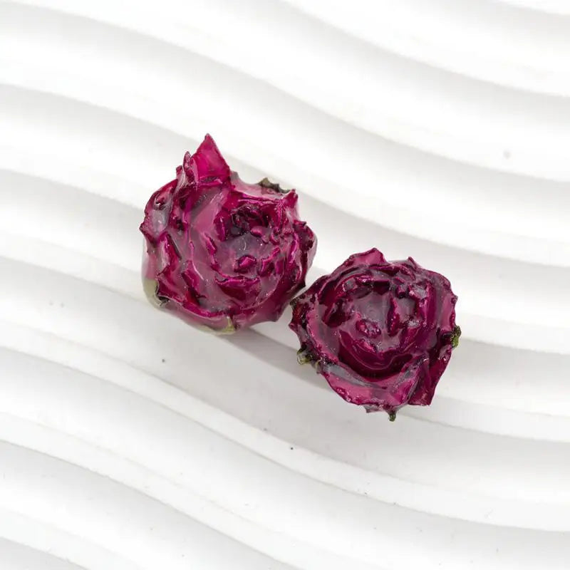 Real Preserved Rose Charms – 2 Pcs DIY Jewelry Making Set