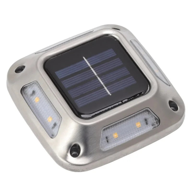 Solar Ground Light 8 LED Warm White Driveway Garden Lamp IP65