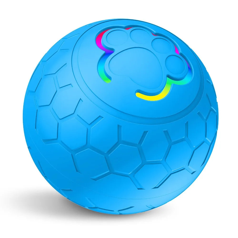 Interactive Auto-Bouncing Dog Ball – USB RGB Rolling Pet Toy