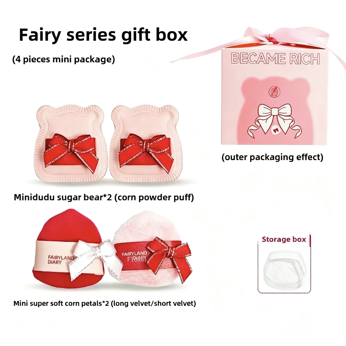 Fairylan Fairy Series Powder Puff Gift Box – Dry & Wet, Set of 2