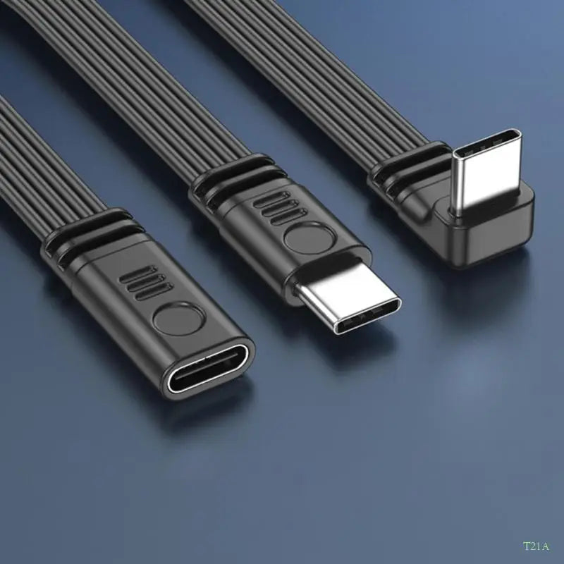 USB Type-C Extension Cable 90° Elbow – 45W, 480Mbps