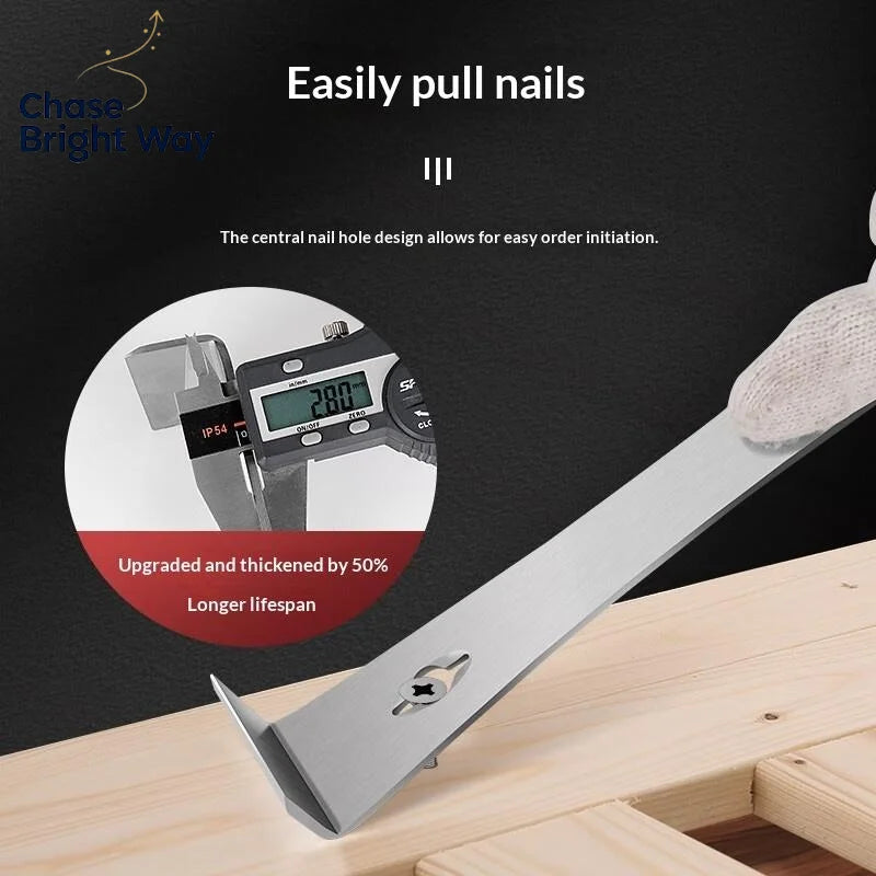 Stainless Steel Pry Bar Scraper & Nail Puller – Multi-Purpose