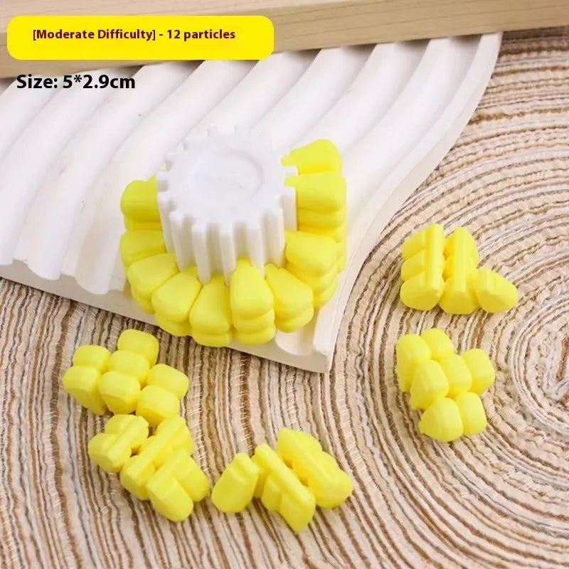 3D Printed Corn Tetris Jigsaw Puzzle – Brain Teaser Magic Cube