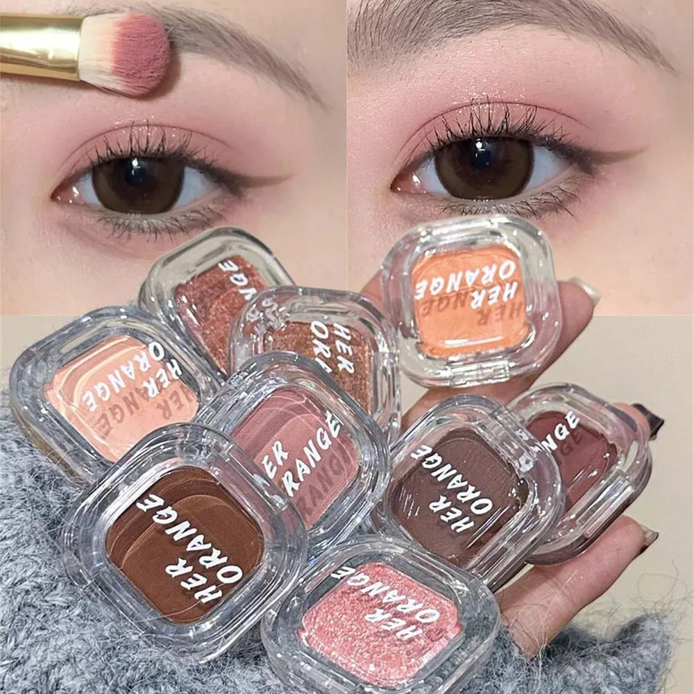 Red Brown Matte Shimmer Eyeshadow Palette – Multifunctional