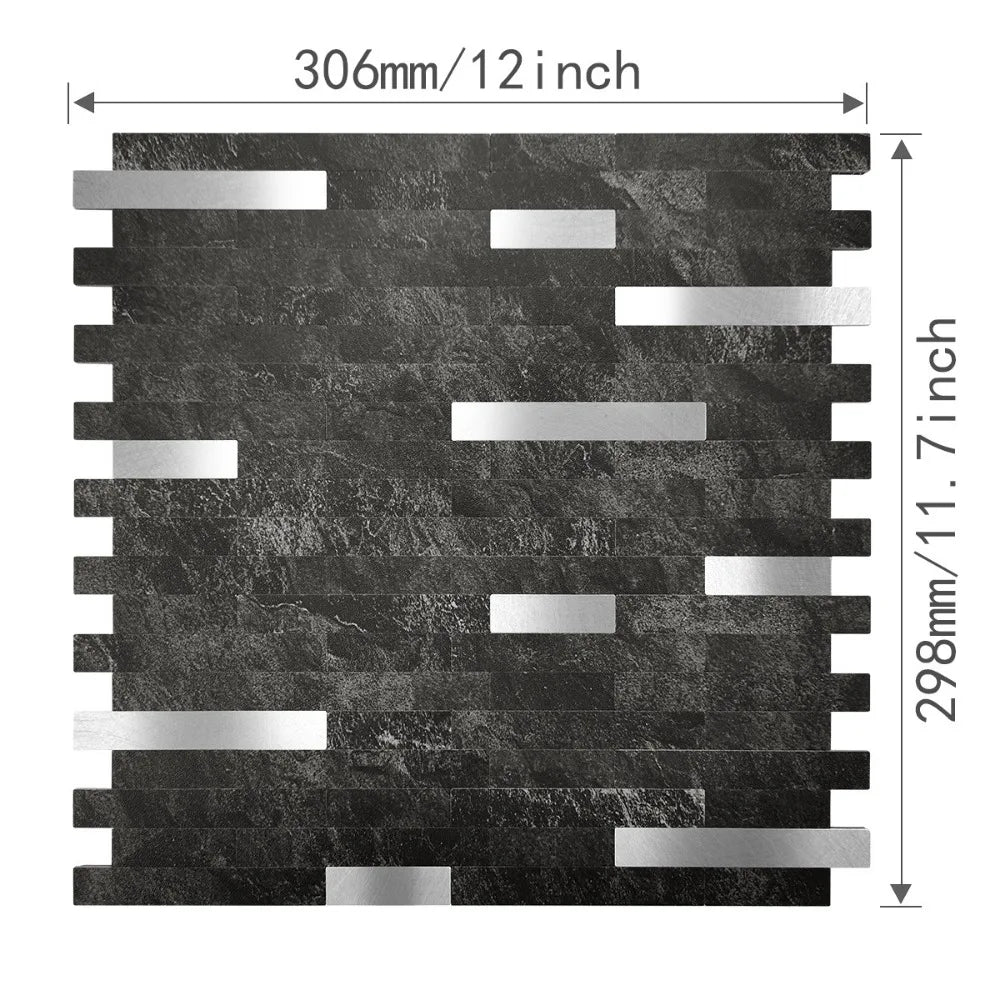 Self-Adhesive Mosaic Tile Stickers | PVC Kitchen Backsplash
