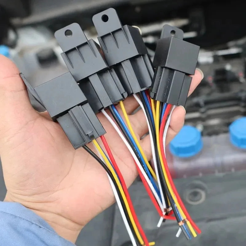 12V/24V 5-Pin 40A Car Relay with Socket & Harness – SPDT JD1914